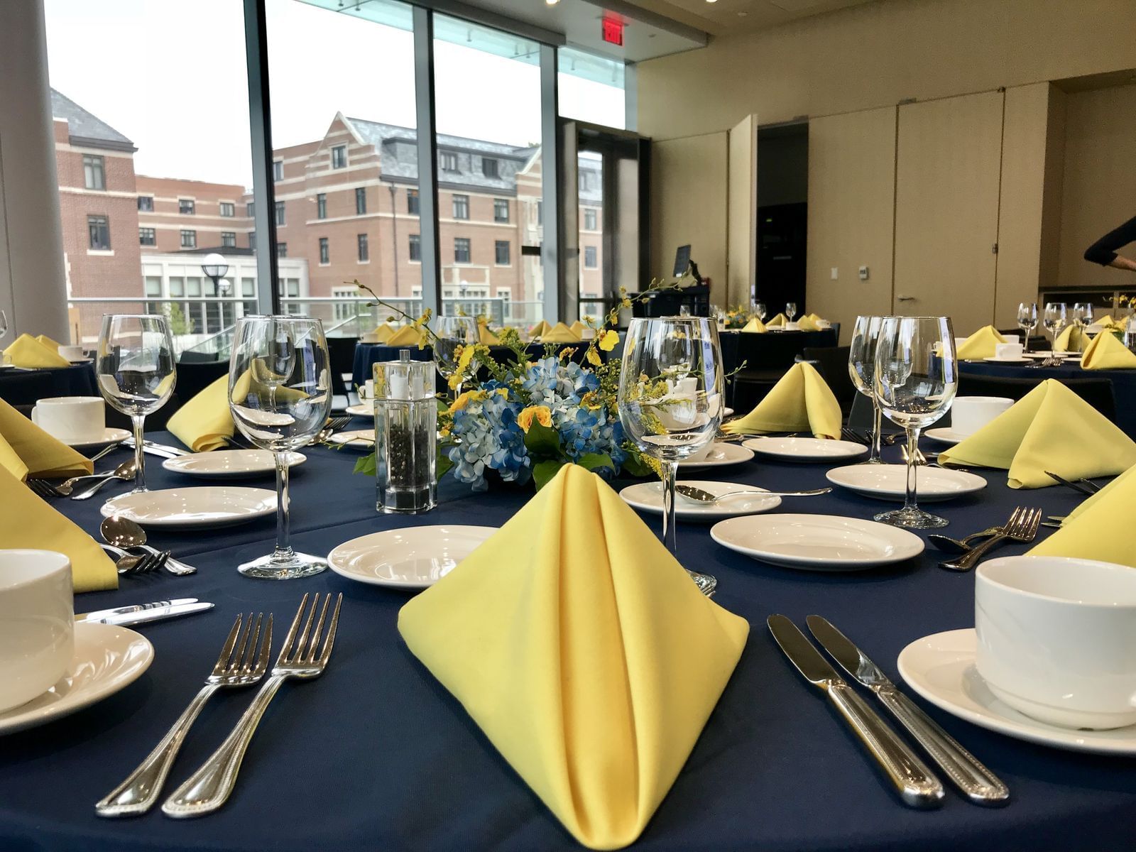 Aramark catering table