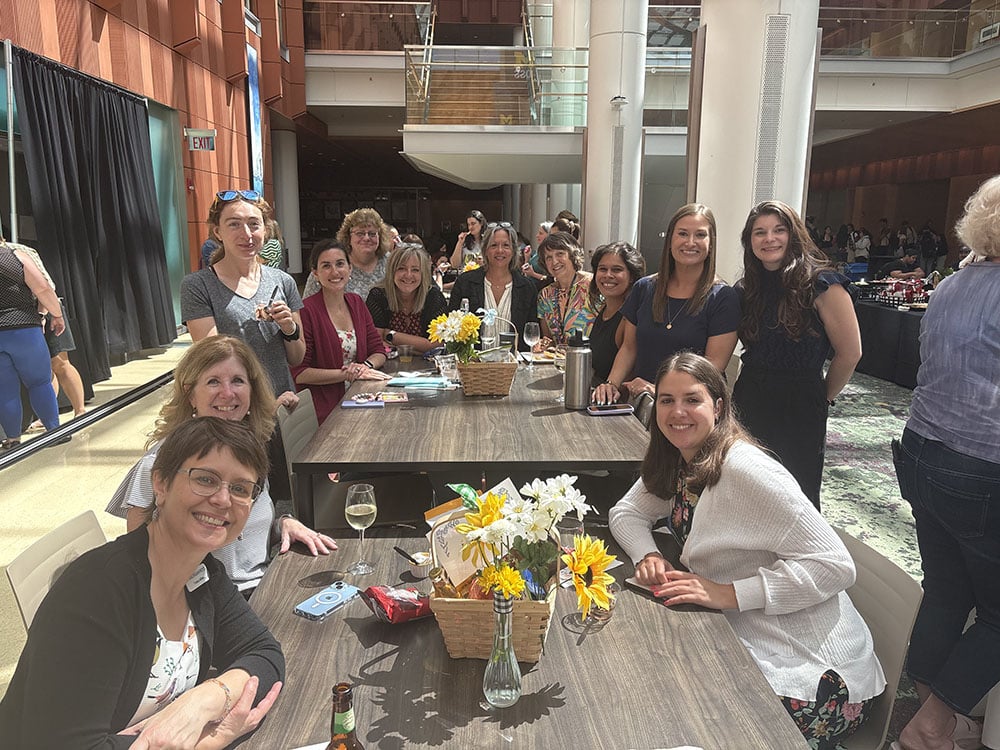 Staff members at the Summer Soiree