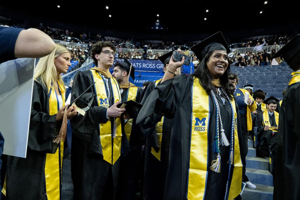 spring commencement ceremony for the 2026 graduates of the ross school of business on may 01, 2026.