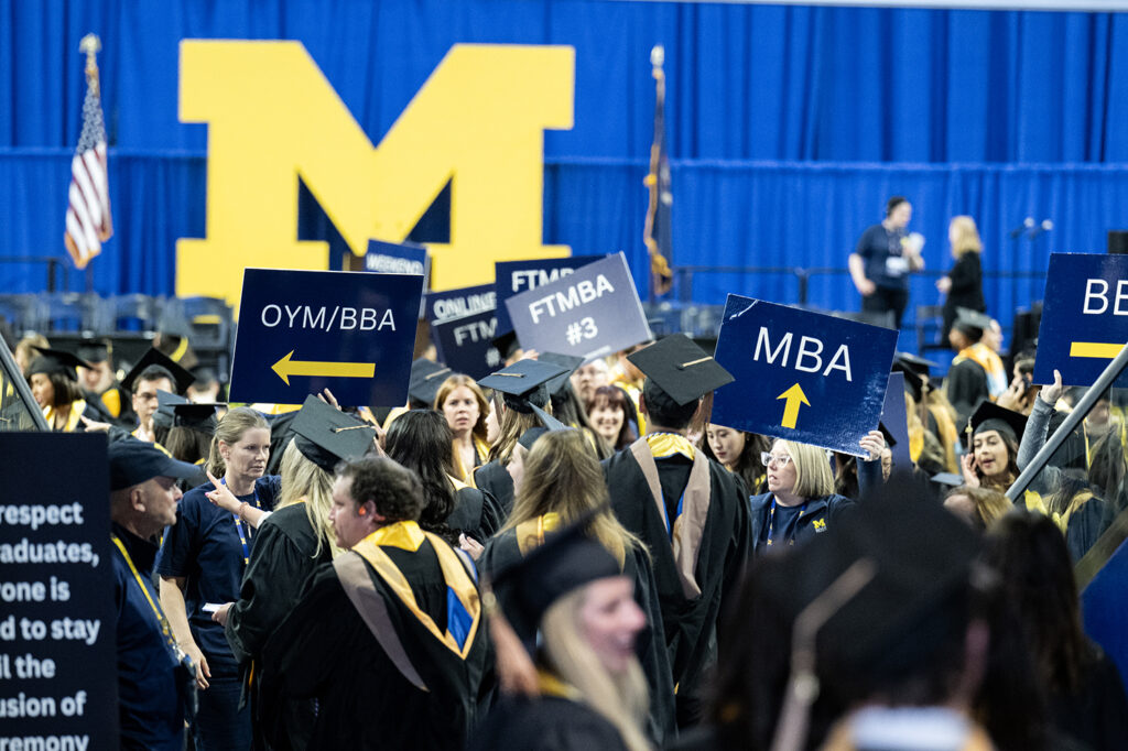 spring commencement ceremony for the 2026 graduates of the ross school of business on may 01, 2026.