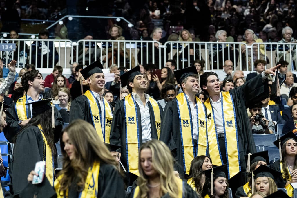 spring commencement ceremony for the 2026 graduates of the ross school of business on may 01, 2026.