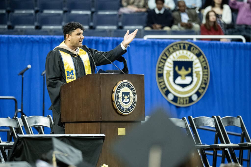 spring commencement ceremony for the 2026 graduates of the ross school of business on may 01, 2026.